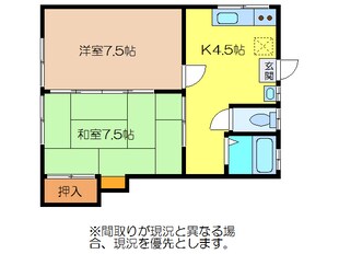 本吉駅 徒歩10分 1階の物件間取画像